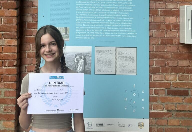 Prix du concours d’écriture des collégiens 2025